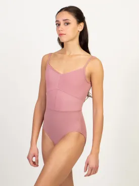 2650A Balletcore Ribbed Cami Leotard