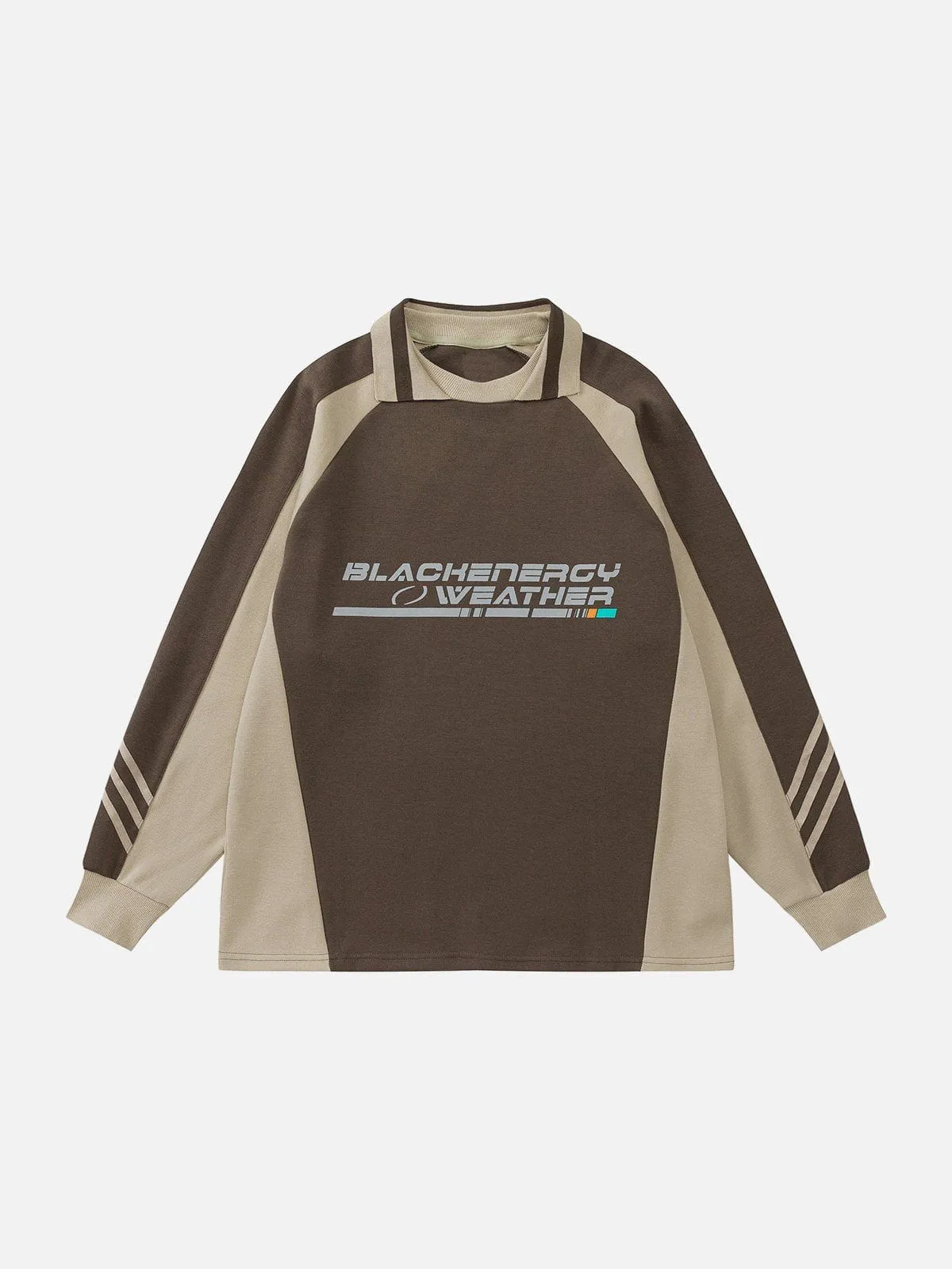 AlanBalen® - Contrasting Letter Print Sweatshirt
