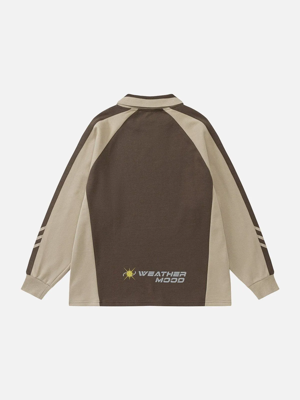 AlanBalen® - Contrasting Letter Print Sweatshirt