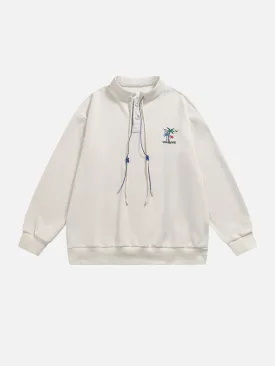 AlanBalen® - Embroidered Coconut Palm Sweatshirt
