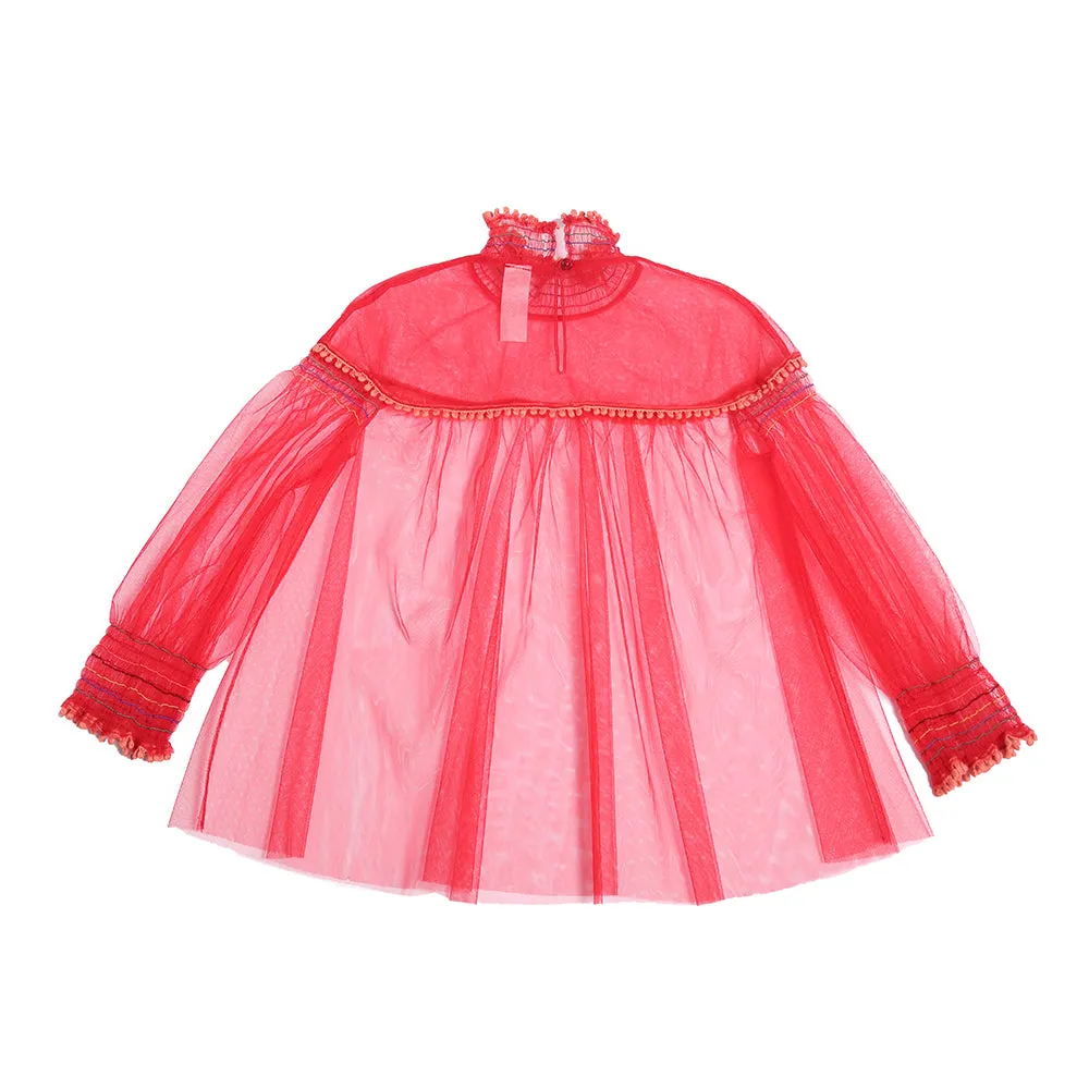 ANTOINETTE SMOCKED BLOUSE