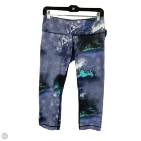 Athletic Capris By Lululemon In Blue, Size: 8