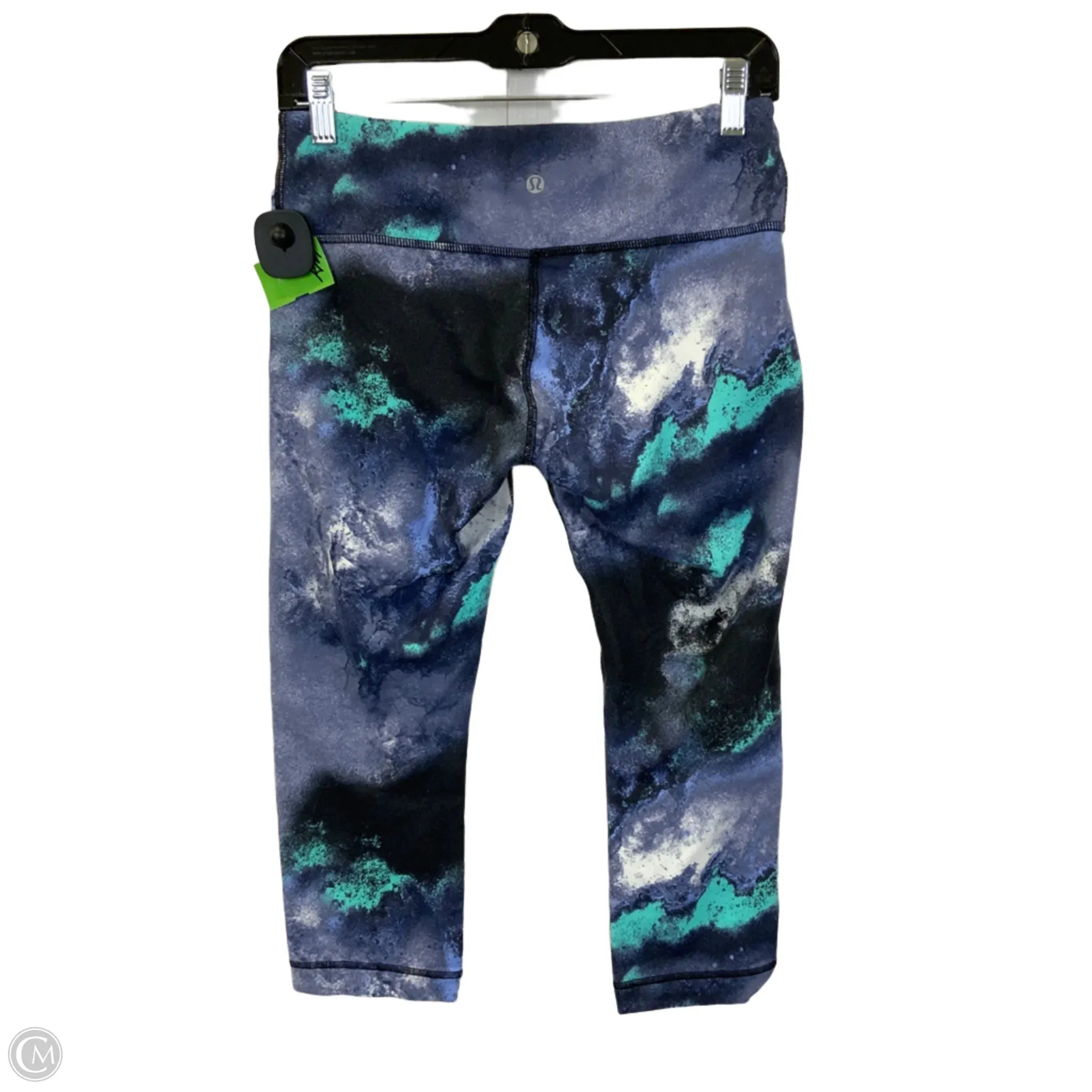 Athletic Capris By Lululemon In Blue, Size: 8