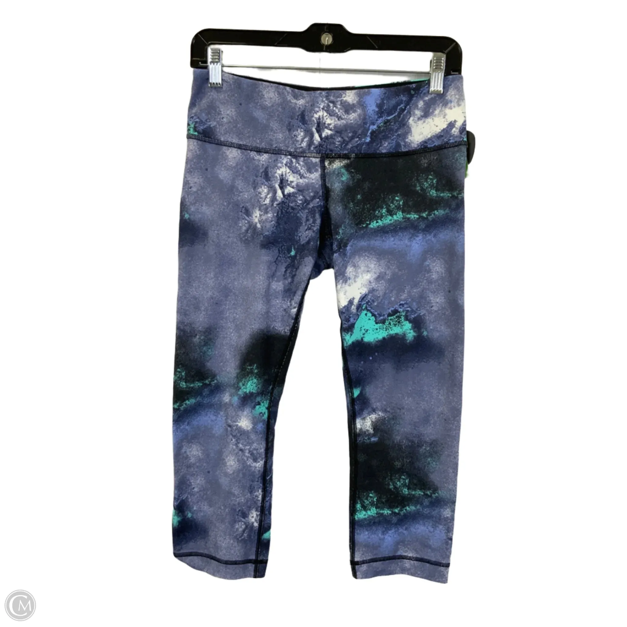 Athletic Capris By Lululemon In Blue, Size: 8
