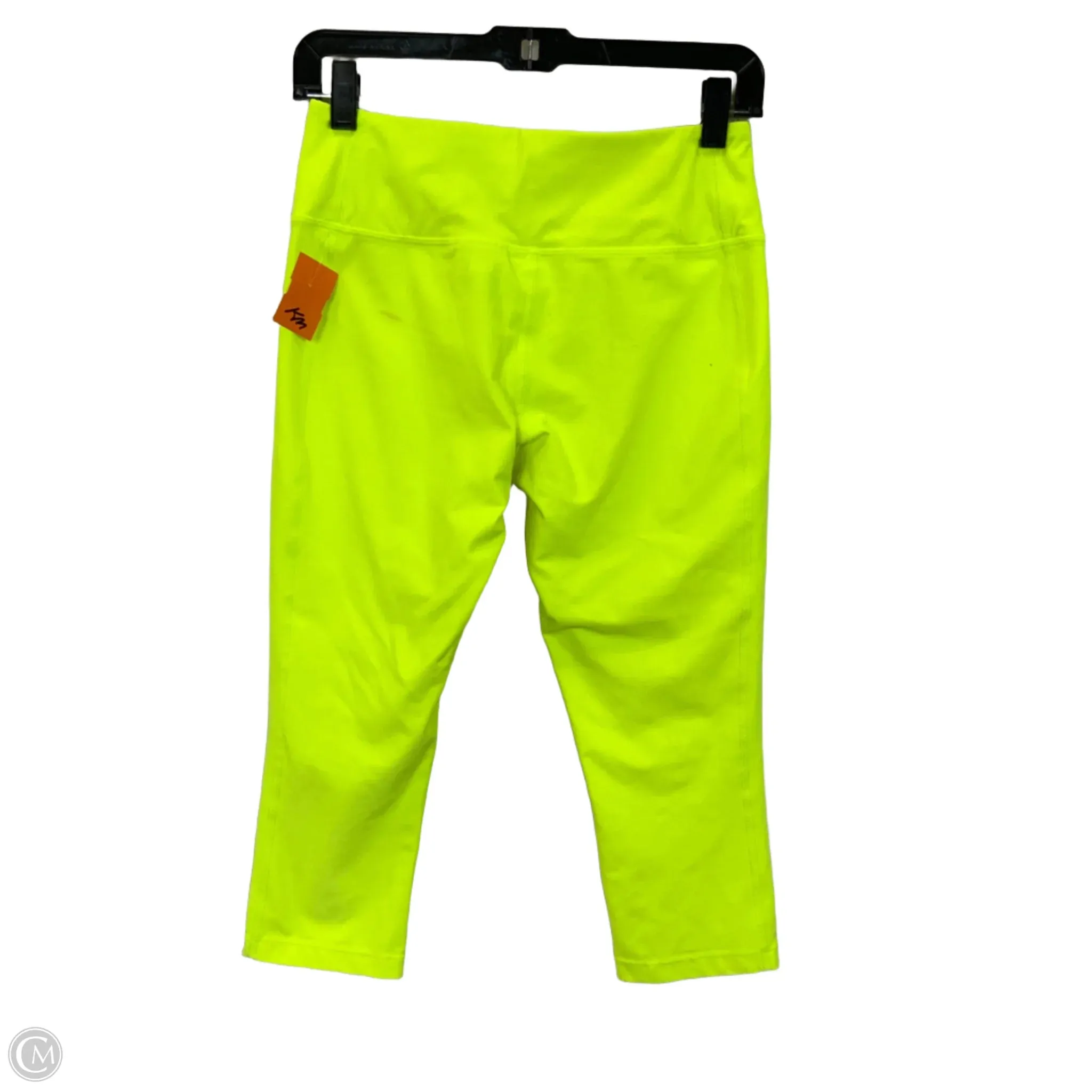 Athletic Leggings Capris By Nike In Yellow, Size: S