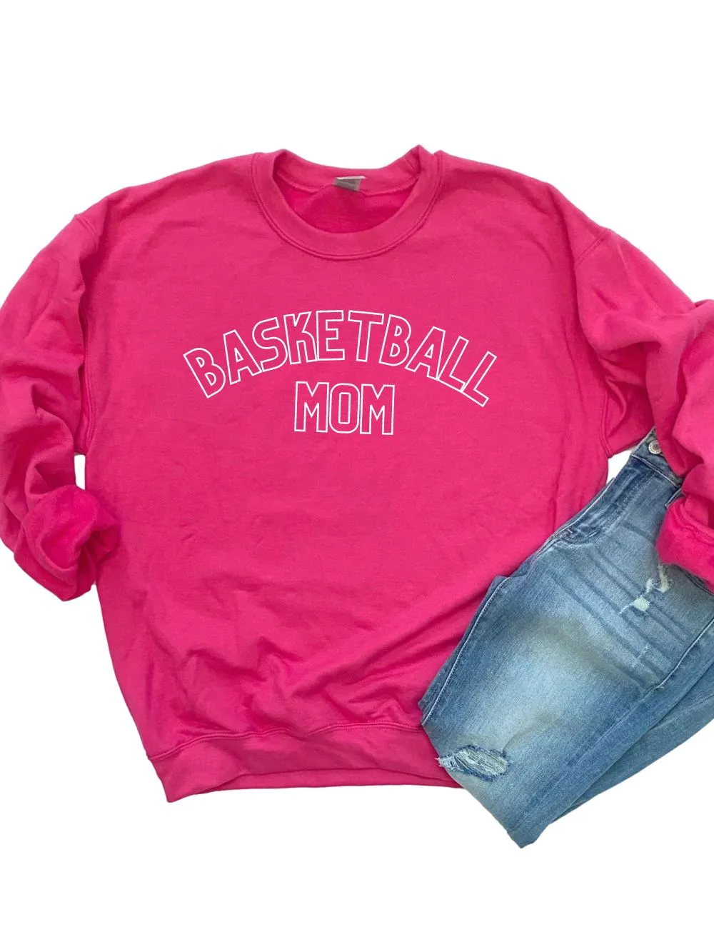 Basketball Mom Unisex Heavy Blend™ Crewneck Sweatshirt - Many Colors