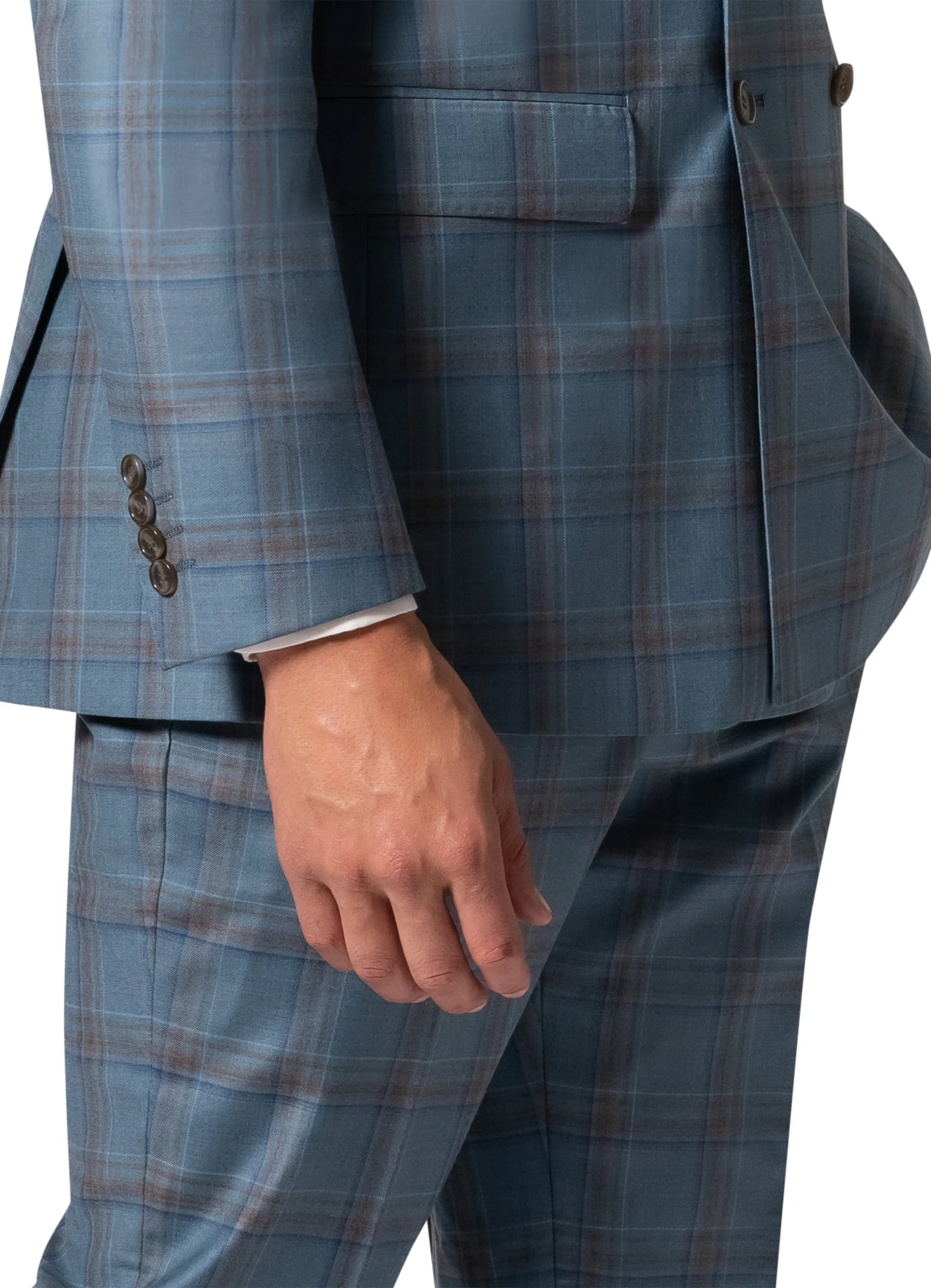 Berragamo Elegant - Faille Wool 10005.4100 D/B Modern Fit Suit