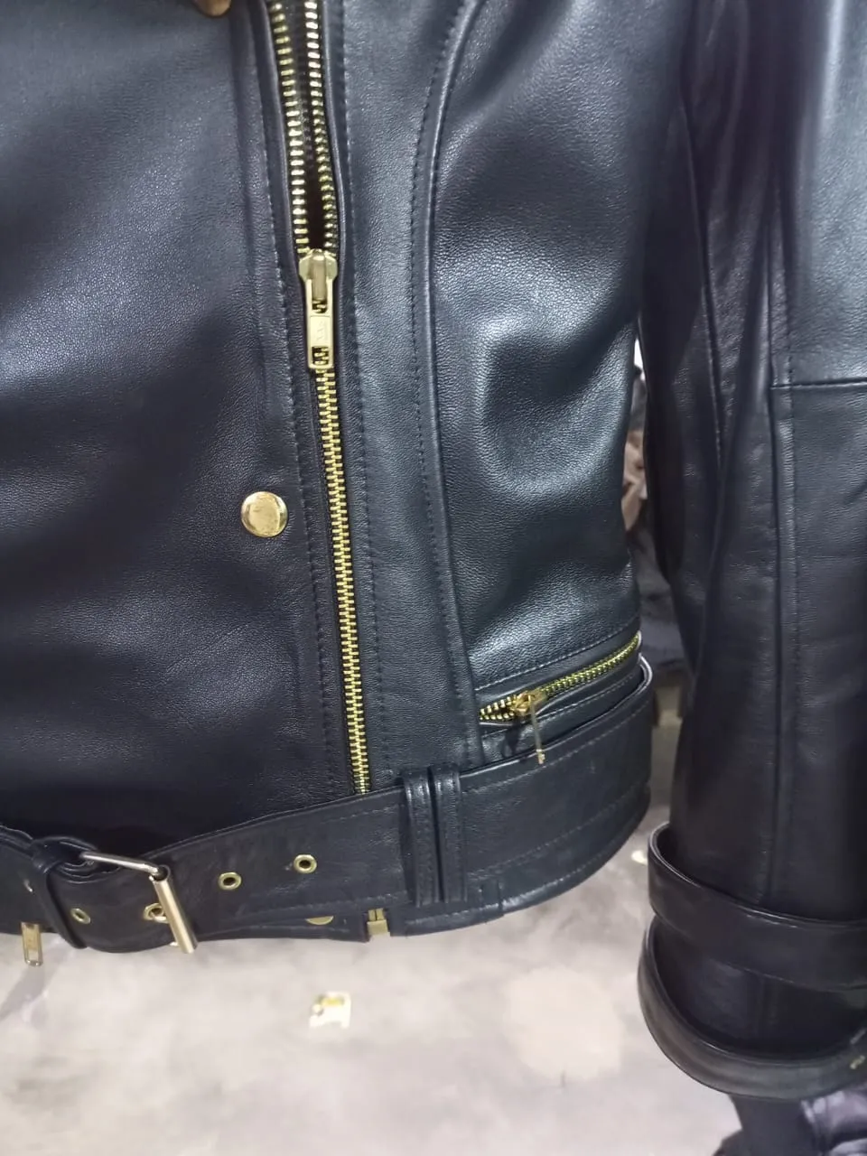 Black Biker Leather Jacket
