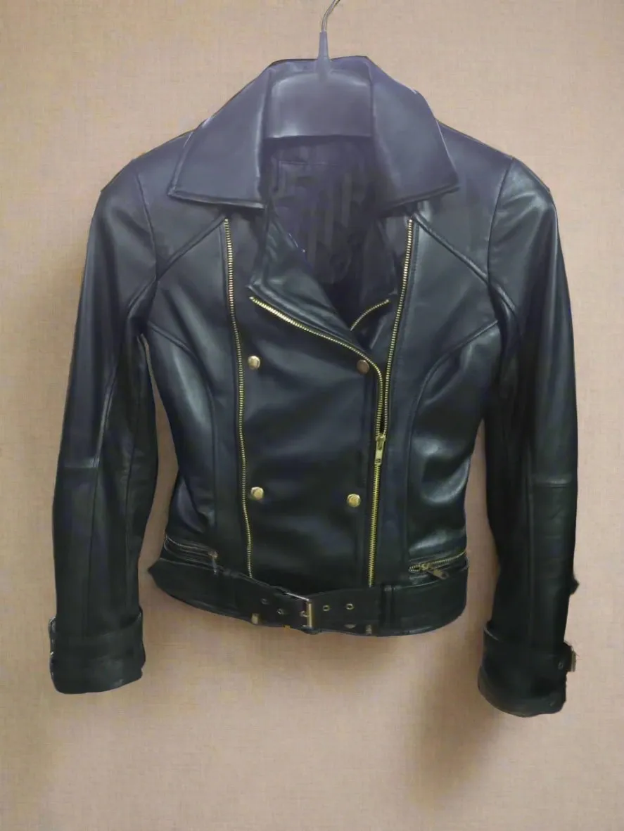 Black Biker Leather Jacket