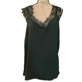 Bloomchic Green Lace Camisole Cami Tank Top Size 22/24