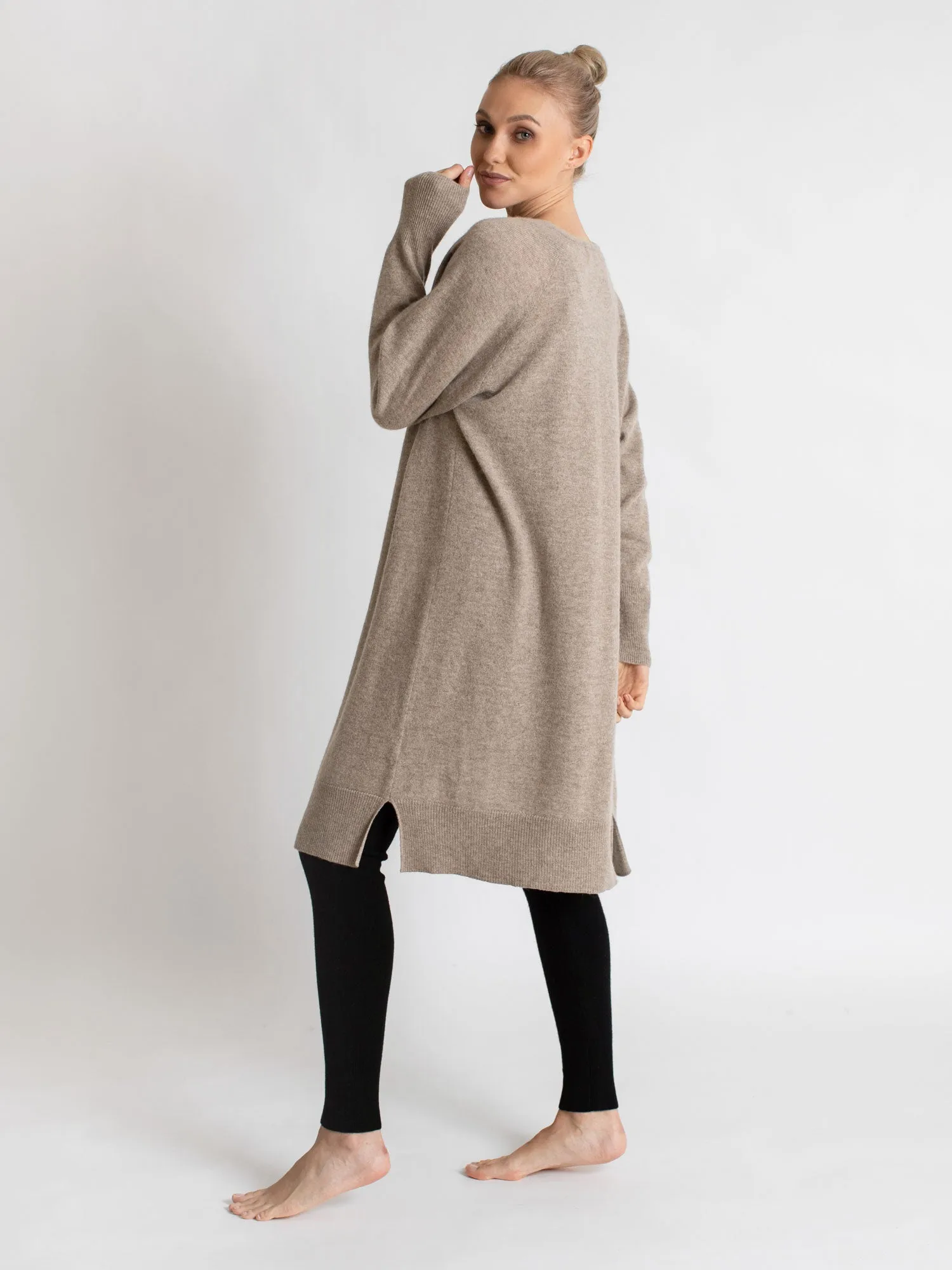Cashmere cardigan "Linnea" - toast
