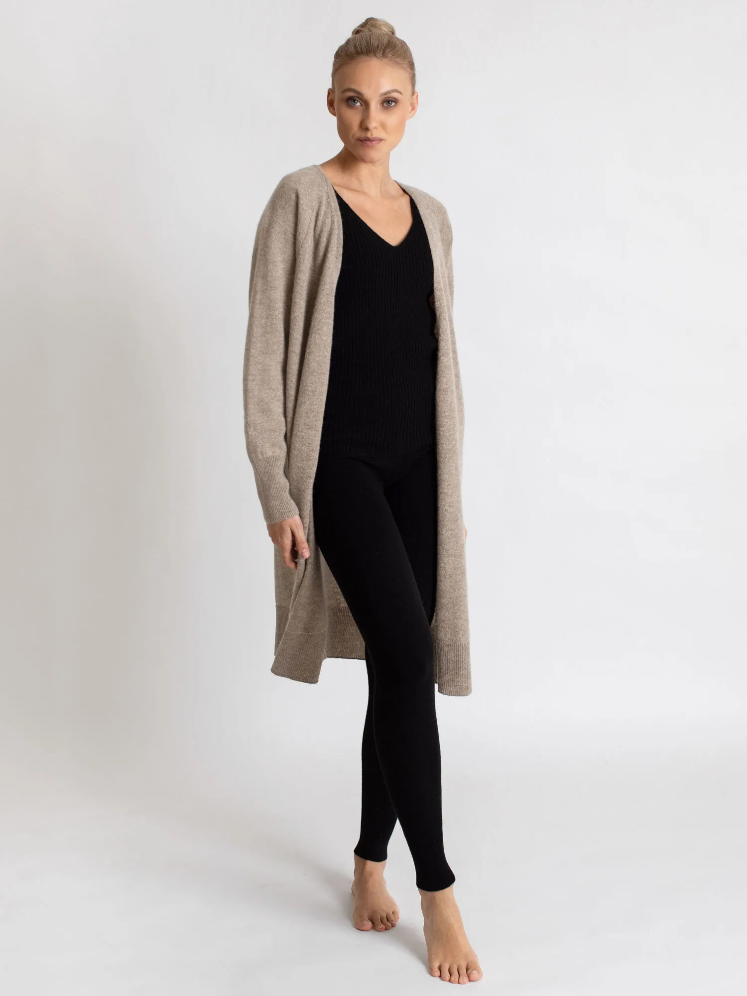 Cashmere cardigan "Linnea" - toast