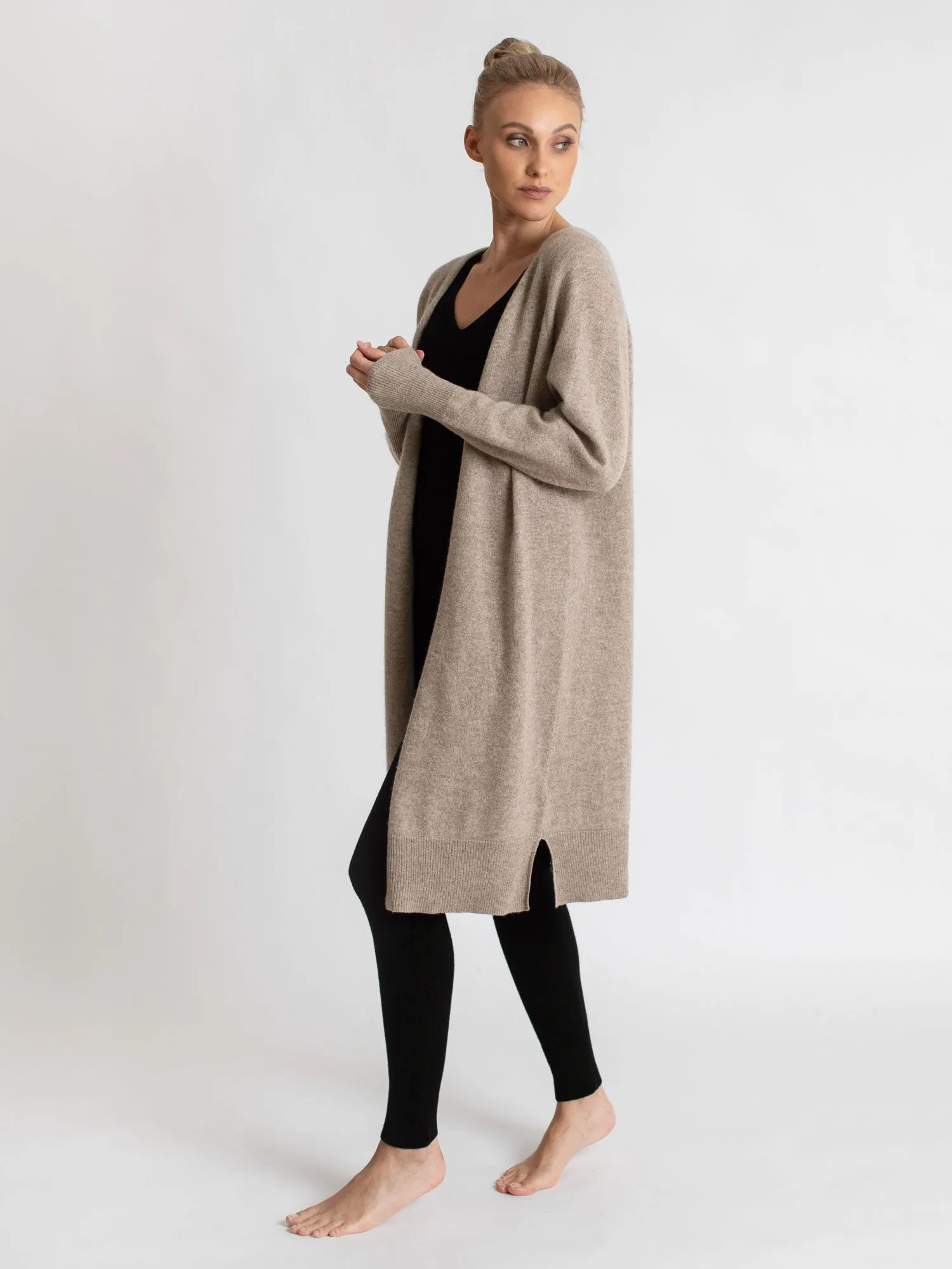 Cashmere cardigan "Linnea" - toast
