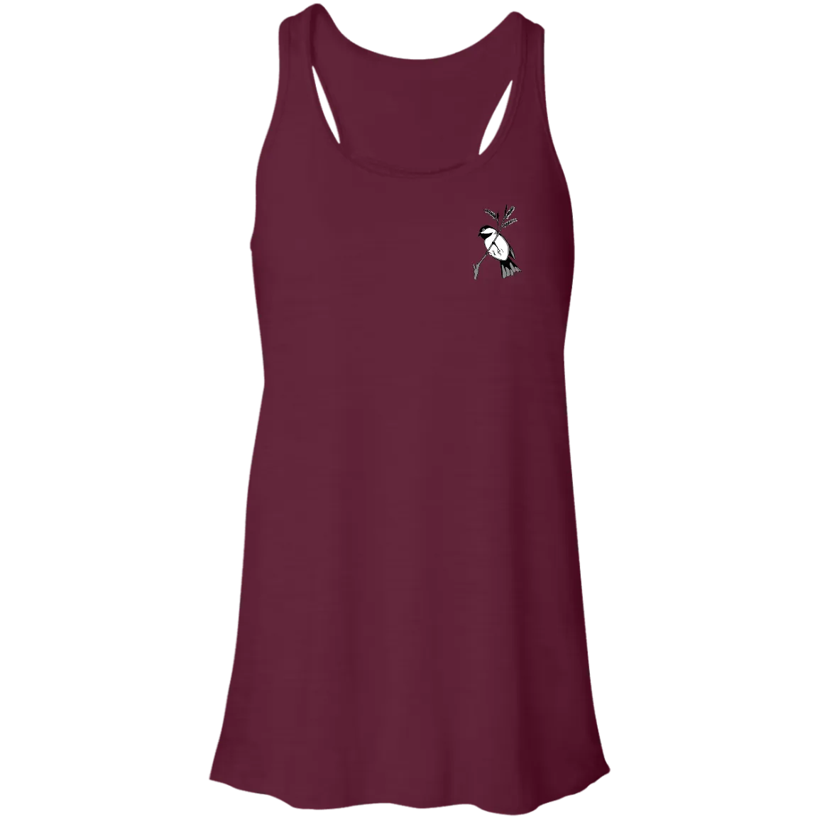 Chickadee Flowy Racerback Tank