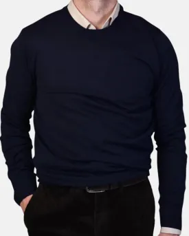 Crewneck 12 GG Merino - Navy