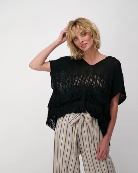 Crochet Fringe Sweater