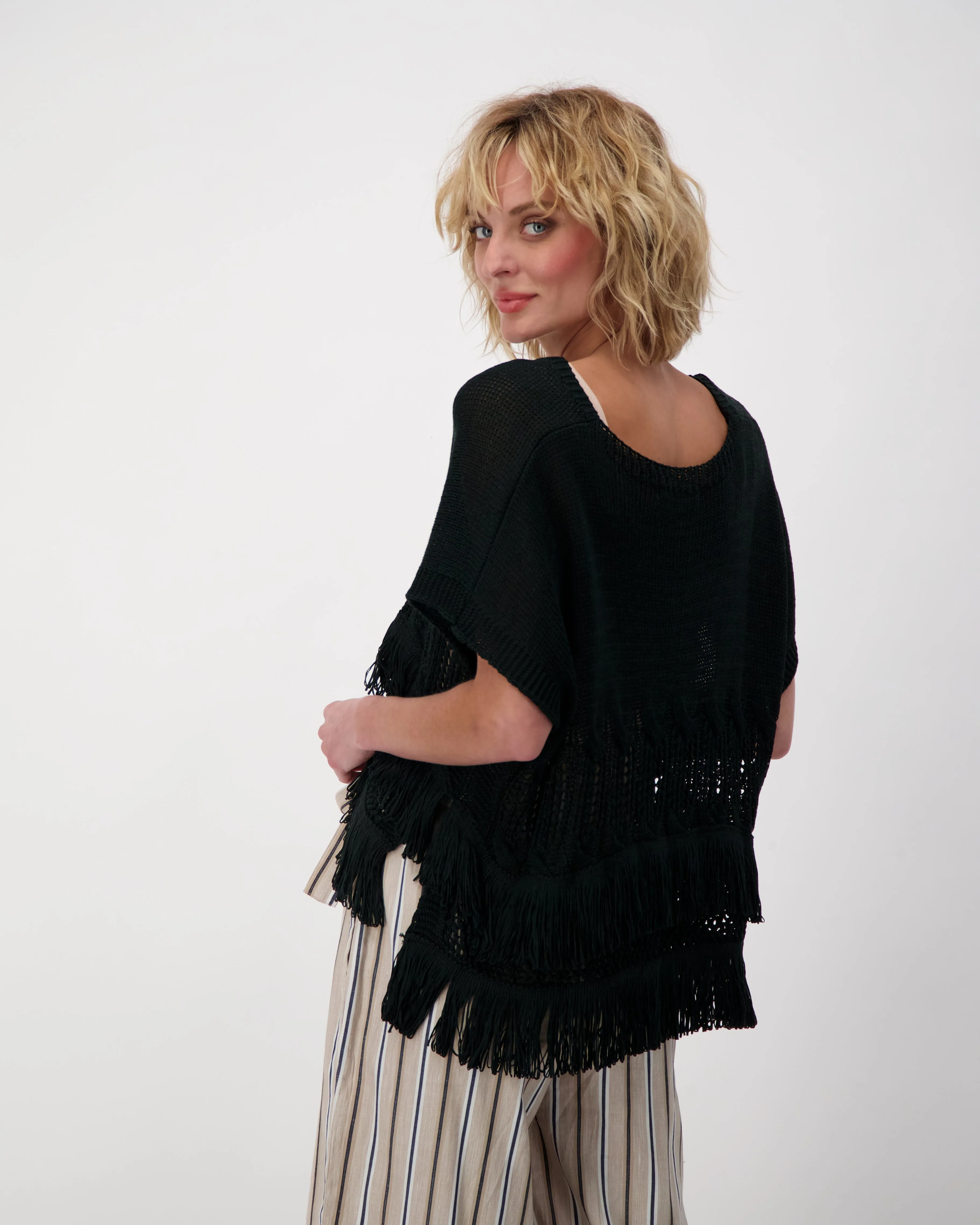 Crochet Fringe Sweater
