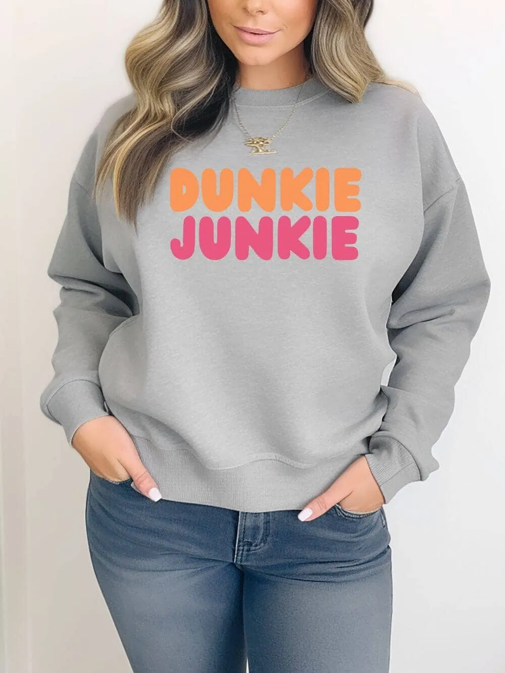 Dunkie Junkie Unisex Heavy Blend™ Crewneck Sweatshirt for Coffee Lovers