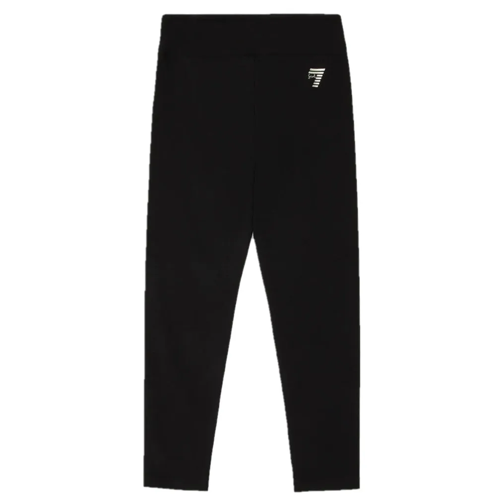 EA7 Shiny Girl Stretch-Cotton Leggings