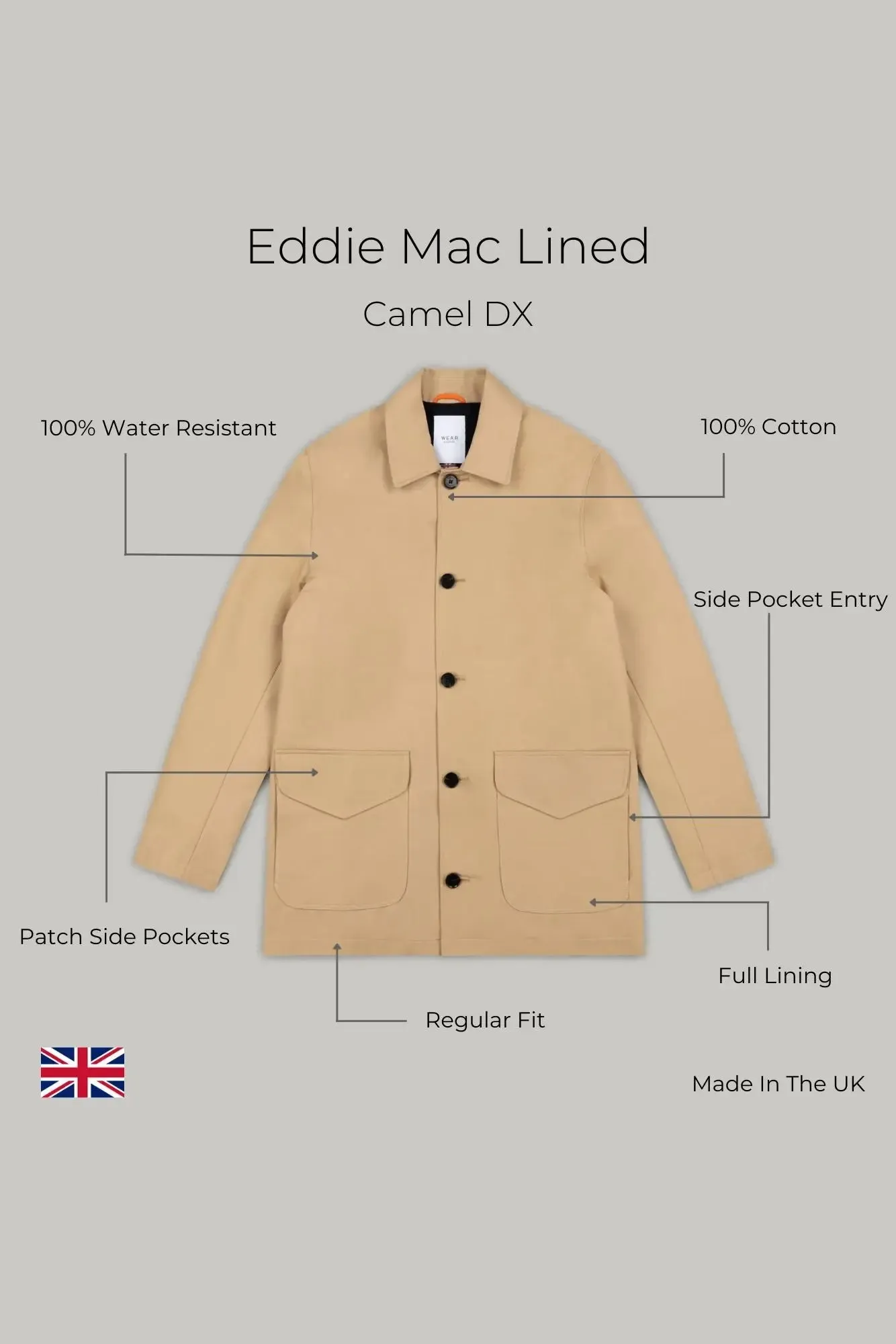 Eddie Mac Lined - Camel DX