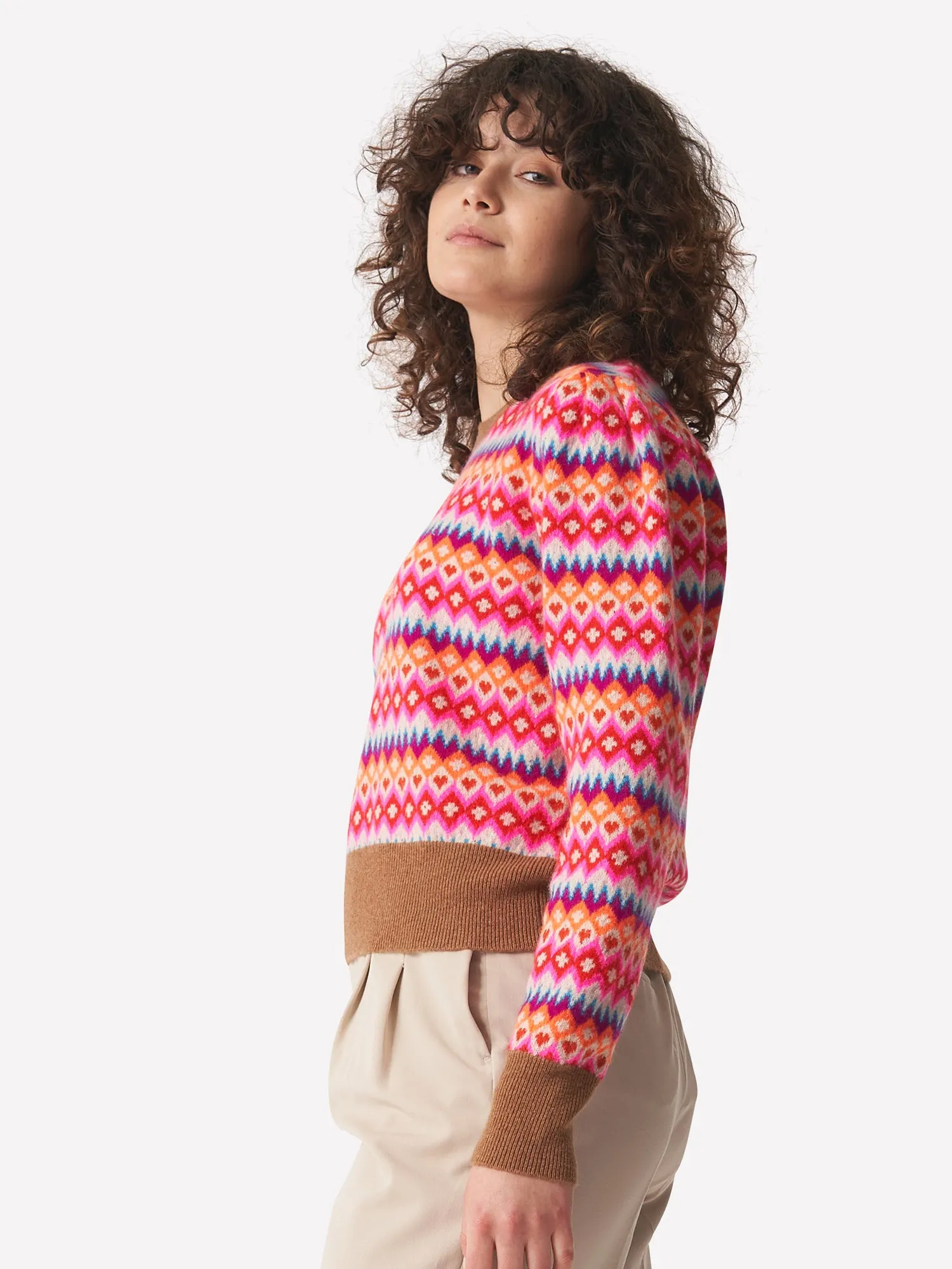 Farley Fairisle Puff Sleeve Jumper