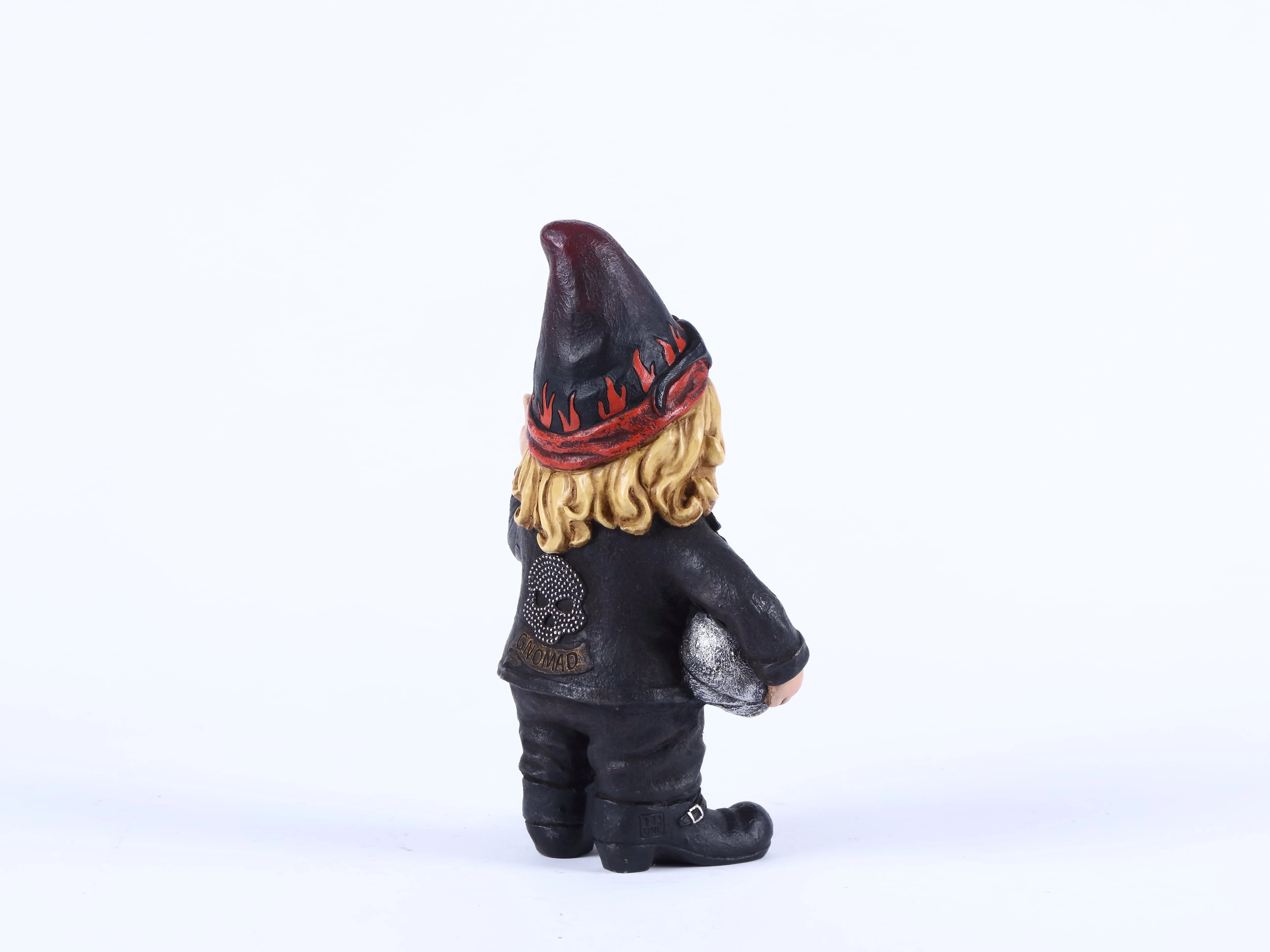 Female Biker Gnome With Helmet