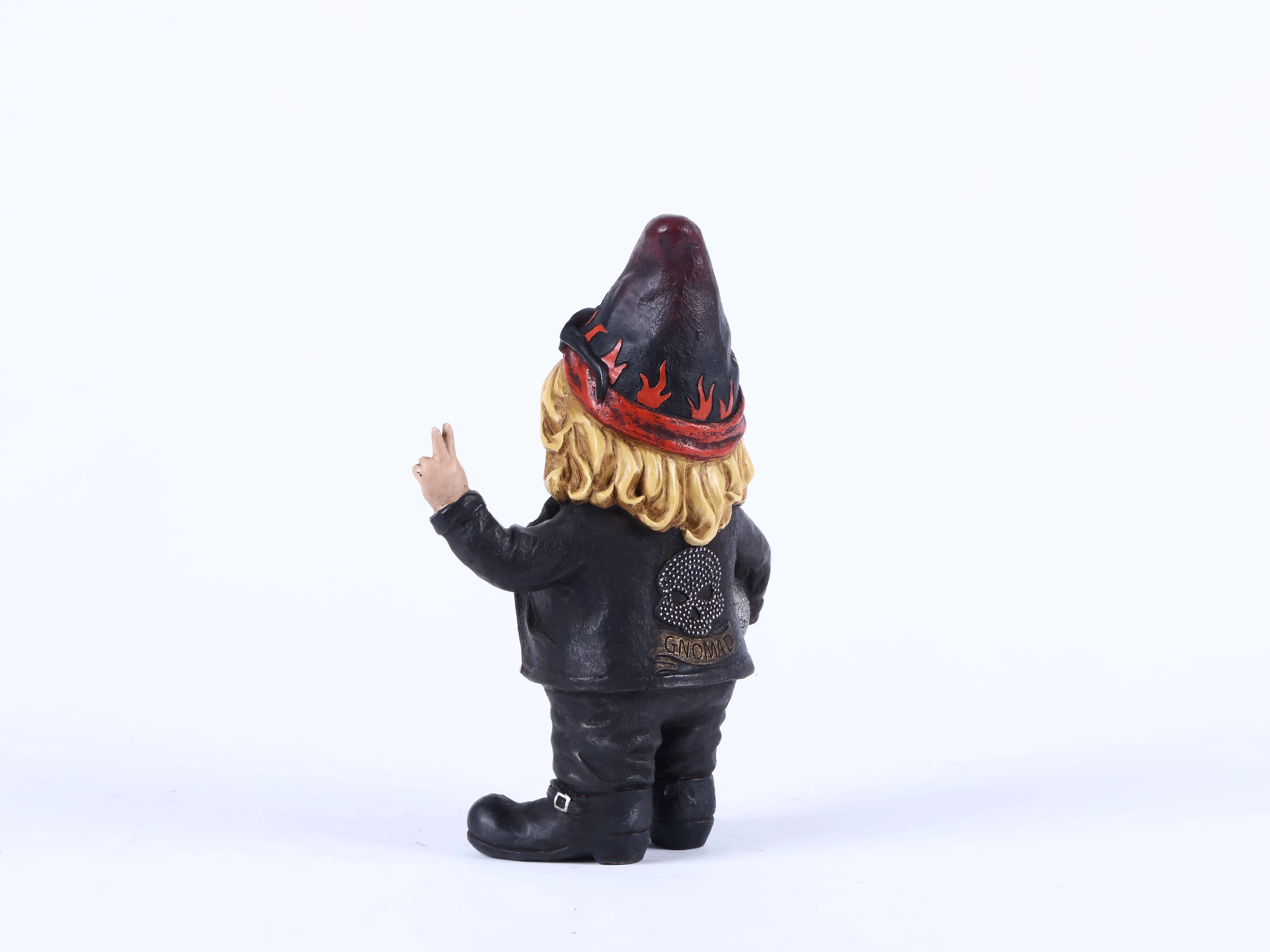 Female Biker Gnome With Helmet