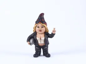 Female Biker Gnome With Helmet