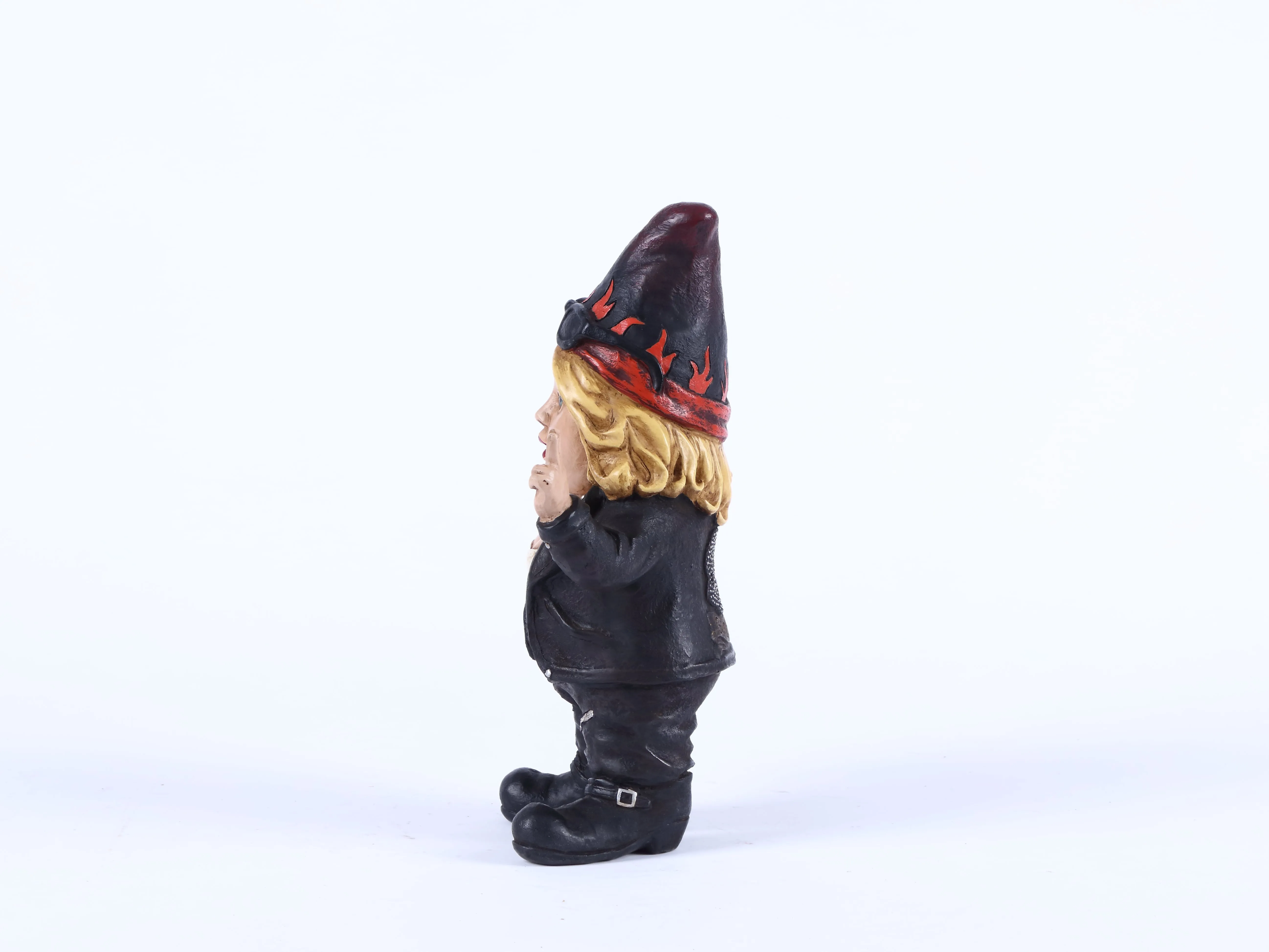 Female Biker Gnome With Helmet
