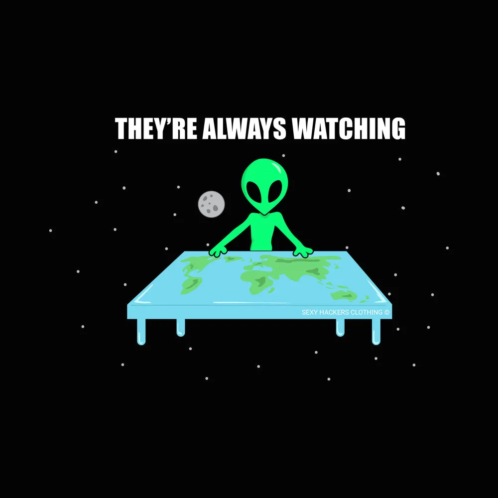 Flat Earth Alien Unisex Sweatshirts