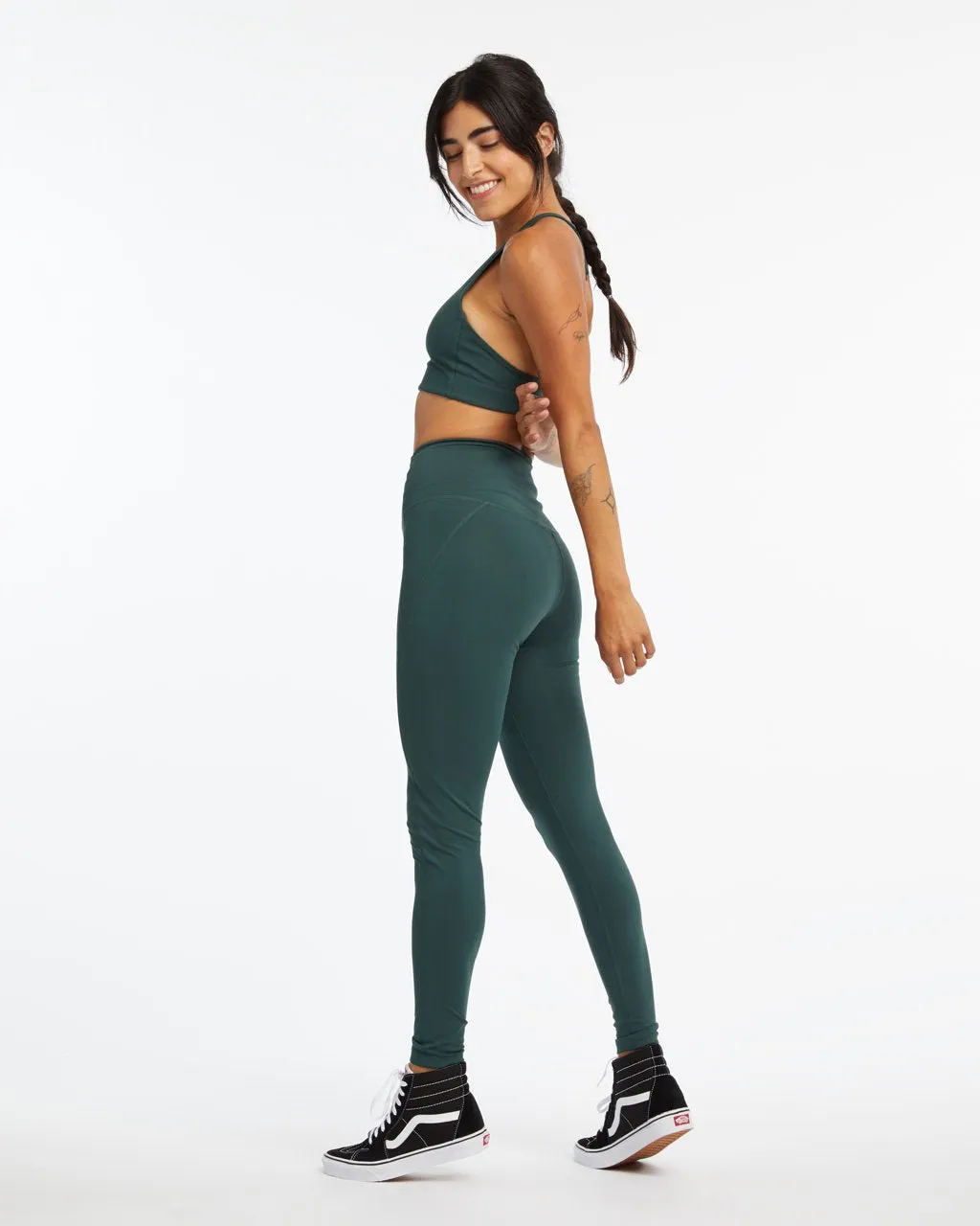 Full Length Compression Legging - Moss