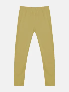 Girls Ankle Length Solid Leggings