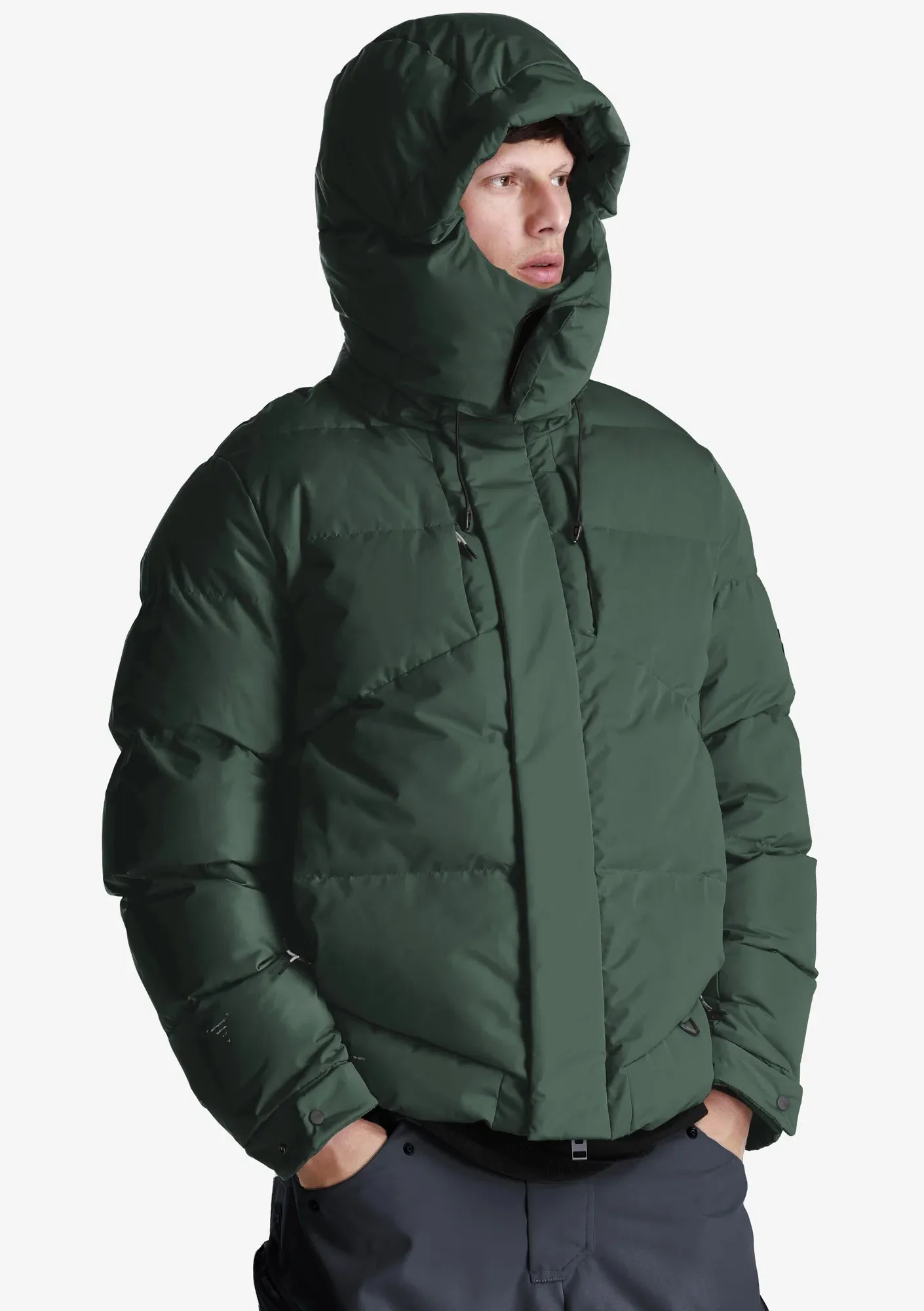 KRAKATAU AITKEN Waterproof Short Puffer Jacket Qm440-52 URBAN CHIC