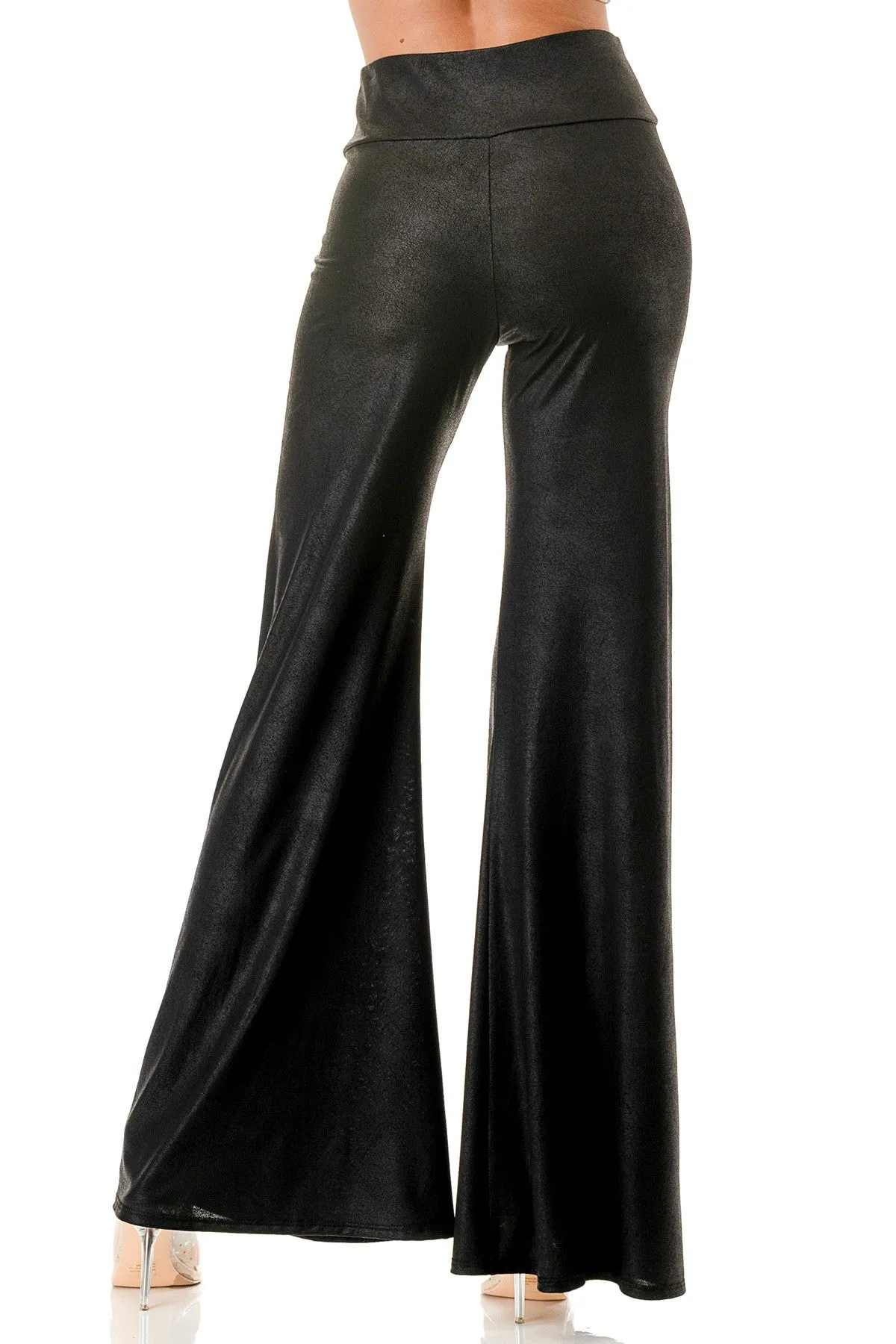 Leather Look Palazzo Pants