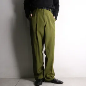 light green check tapered slacks