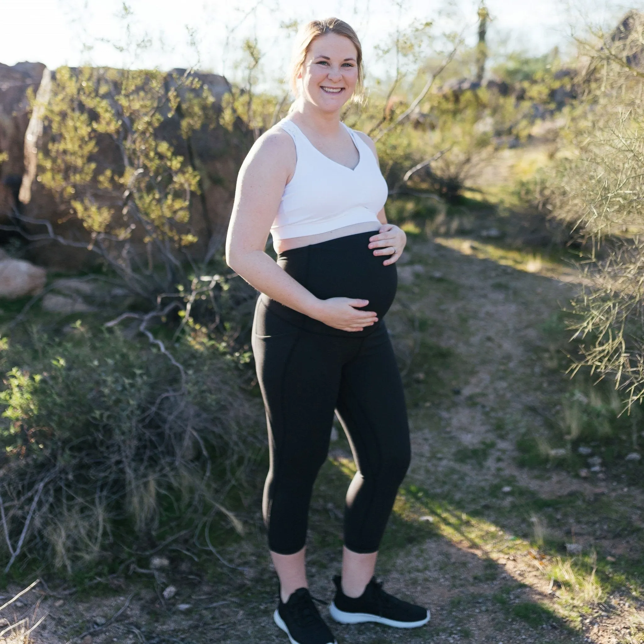 Maternity Skin Capris - Black