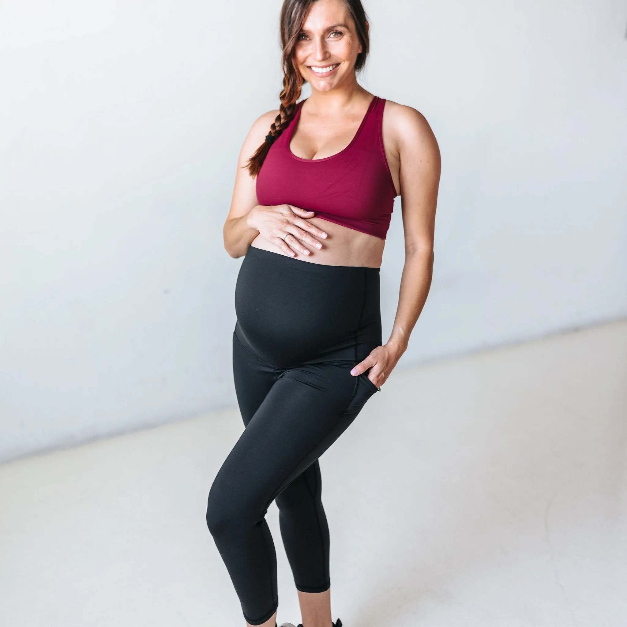 Maternity Skin Capris - Black