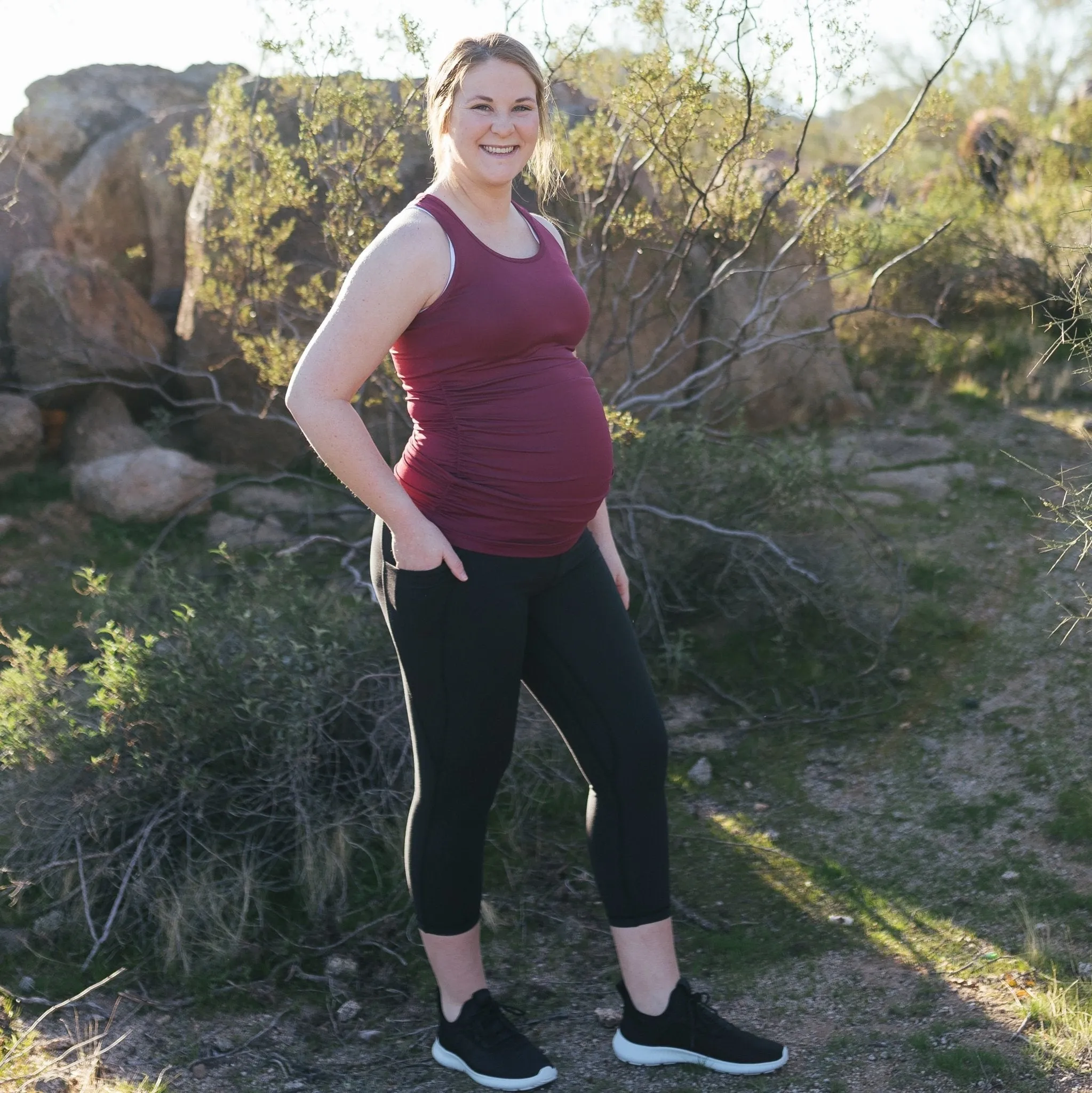 Maternity Skin Capris - Black