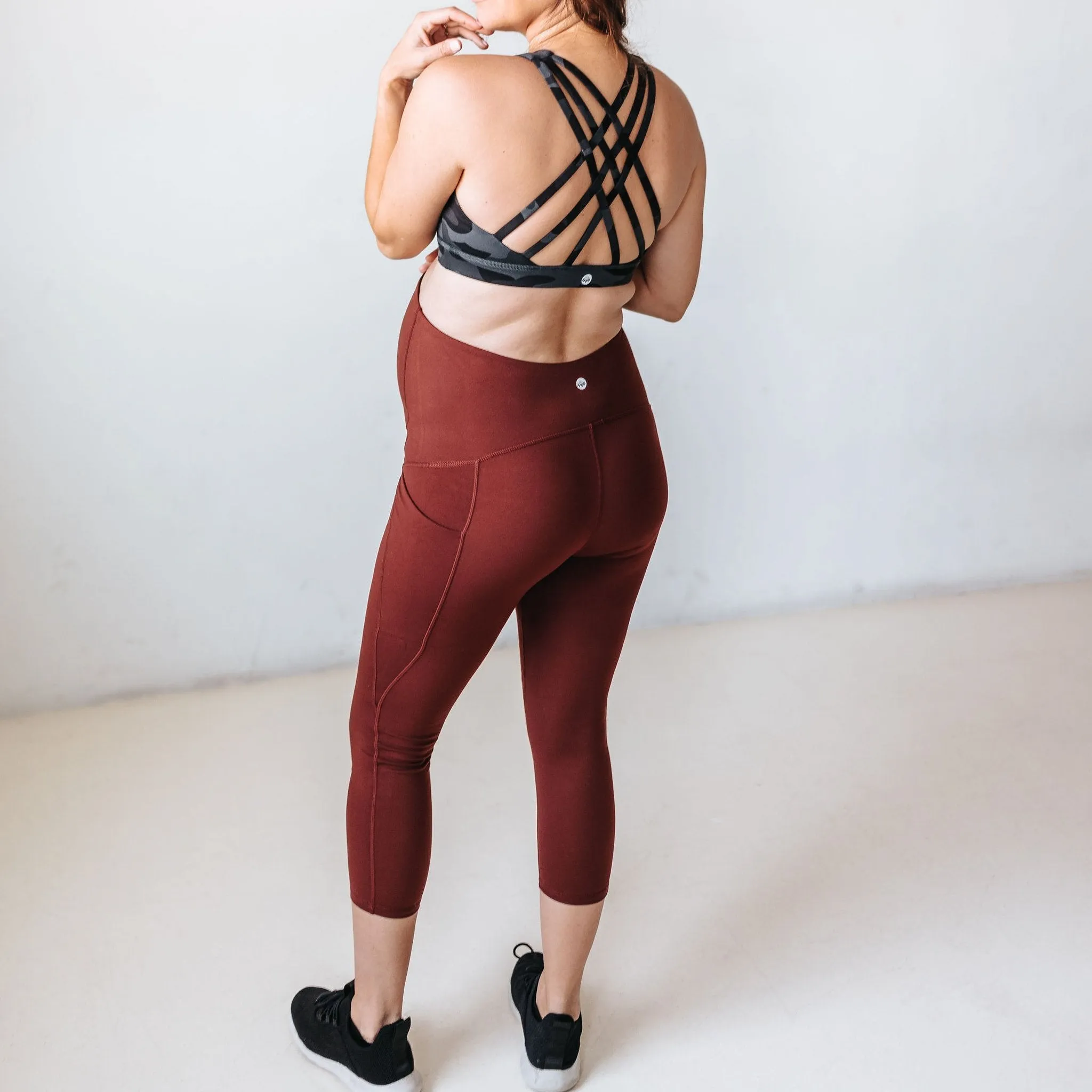 Maternity Skin Capris - Bronze