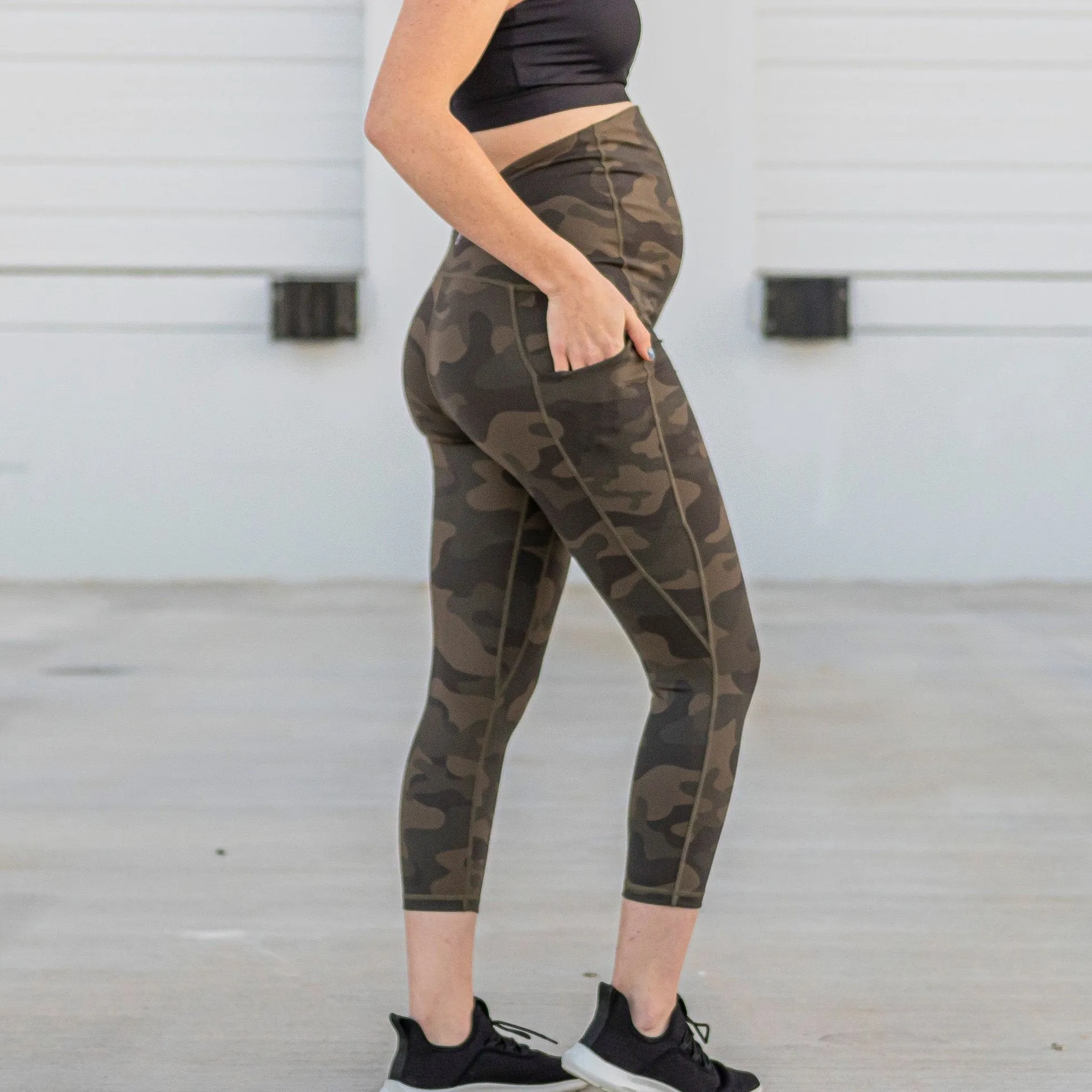 Maternity Skin Capris - Camo