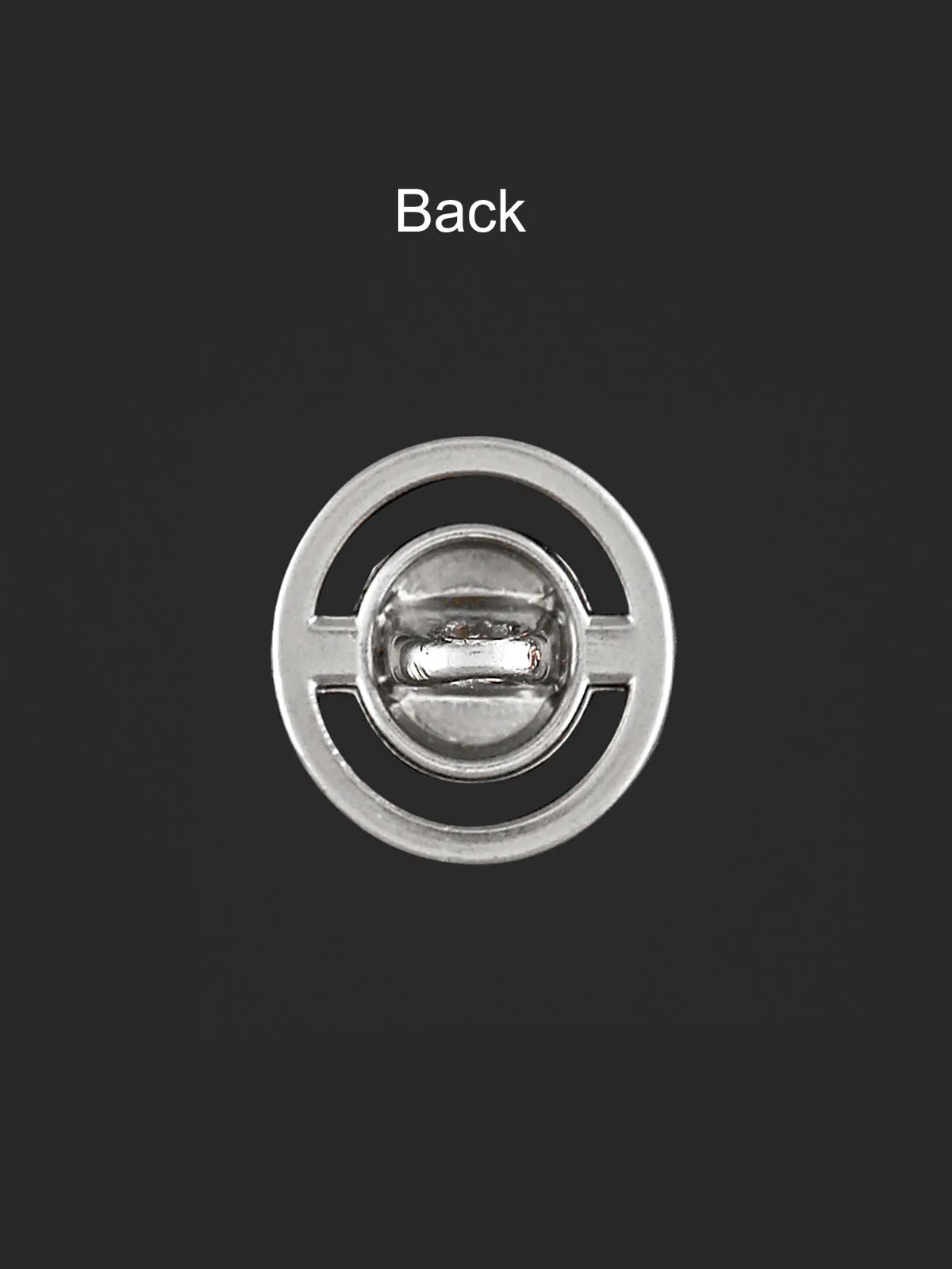 Matte Silver Round Ring Shape Fashionable Shank Button