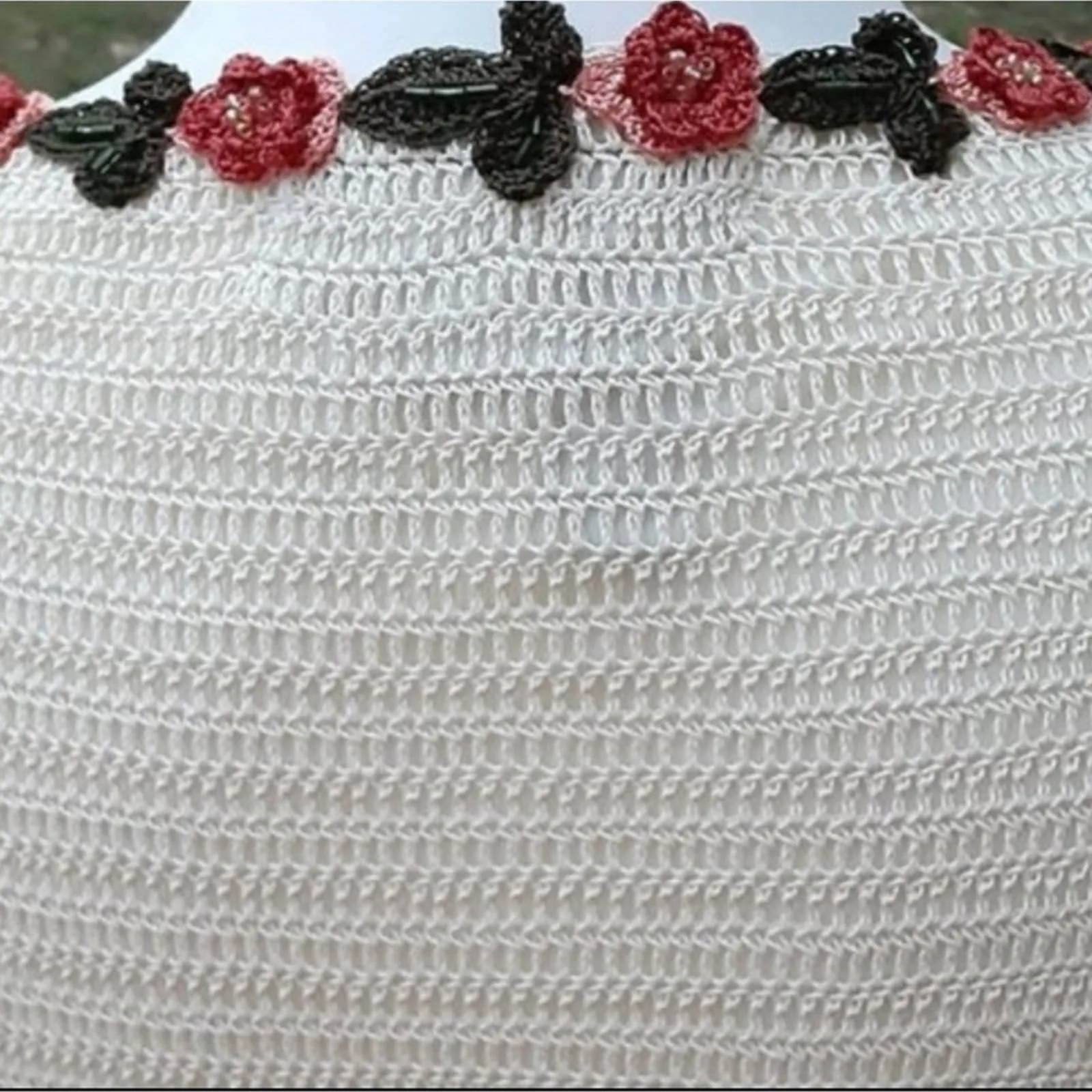 Michelle Renee Knit Crocheted Appliqued Sweater
