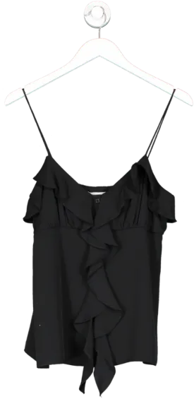 Milly Black Ruffle Camisole UK S