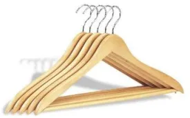 Natural Wood Hangers 5pc