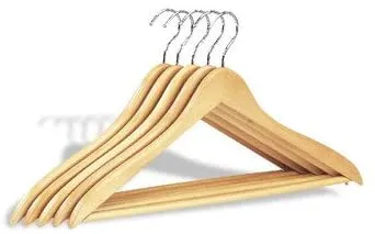 Natural Wood Hangers 5pc