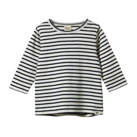 Nature Baby Long Sleeve River Tee - Navy Sailor Stripe