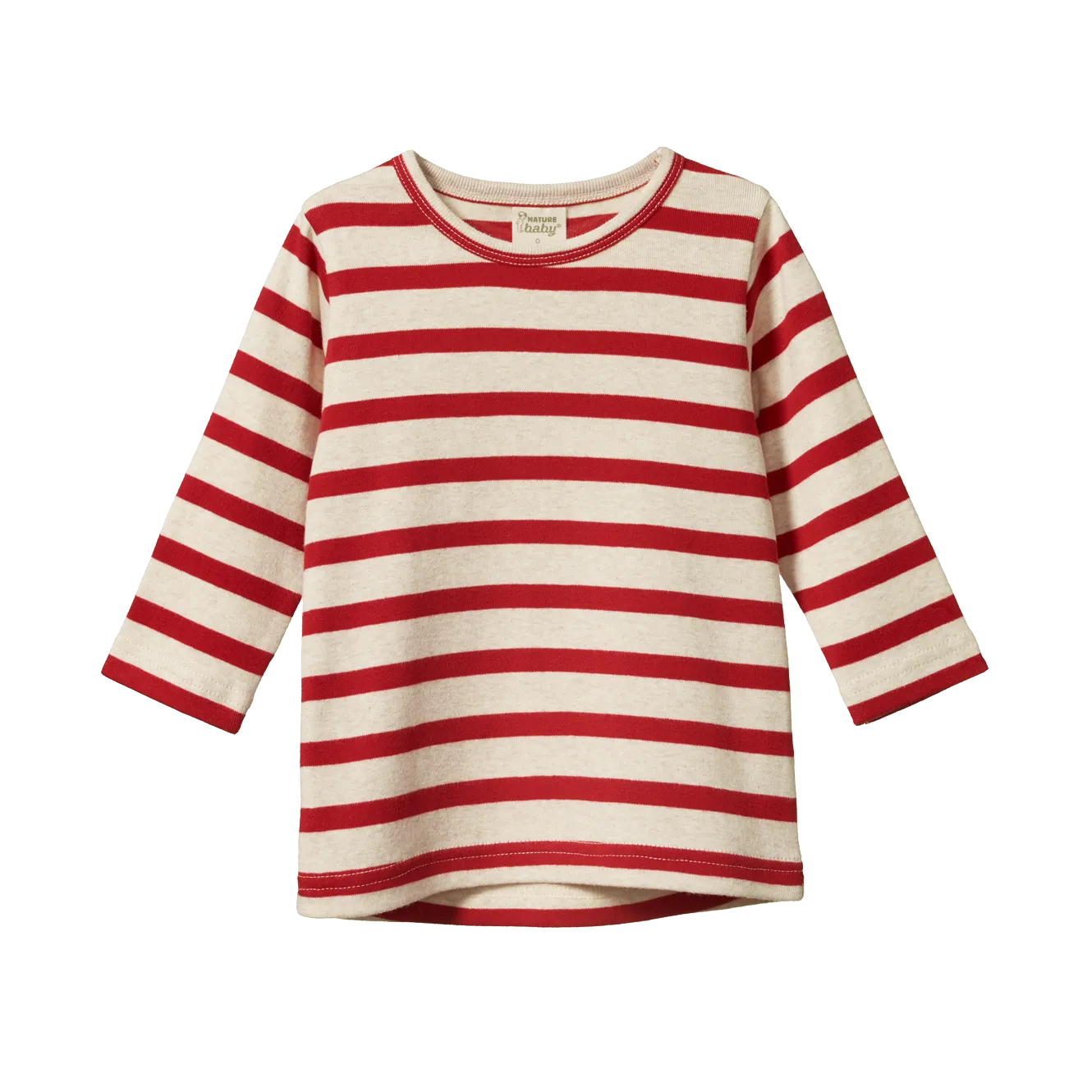 Nature Baby Long Sleeve River Tee - Red Sailor Stripe