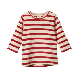 Nature Baby Long Sleeve River Tee - Red Sailor Stripe