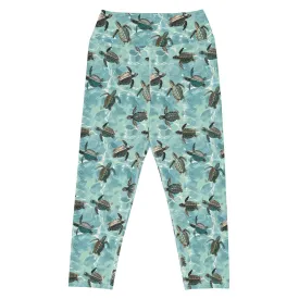 Oceanic Sea Turtle Capri Swim Leggings