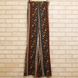 Palazzo Pants - Black Blue Rust